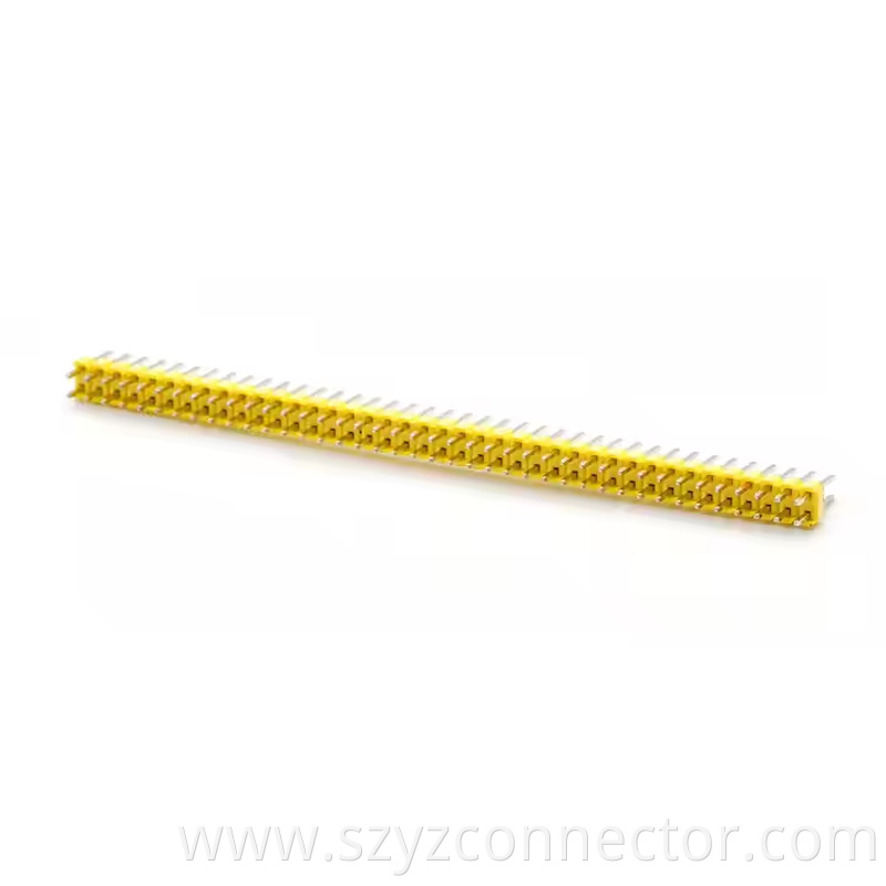 2.54mm Pitch Pin Header Dual Row Straight SQ0.64mm H2.5mm 21P-240P Colour (2)